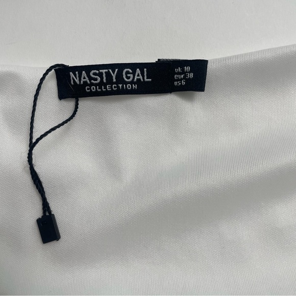 NASTY GAL white peasant style crop top - Picture 5 of 6